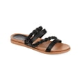 thumbnail image 1 of Journee Collection Womens Colette Faux Leather Slip On Flat Sandals, 1 of 4