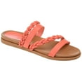thumbnail image 1 of Journee Collection Womens Colette Wide Width Slide Flat Sandals, 1 of 7