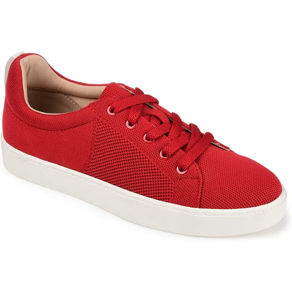 Journee Collection Womens Comfort Foam Kimber Sneakers 6 Wide Red
