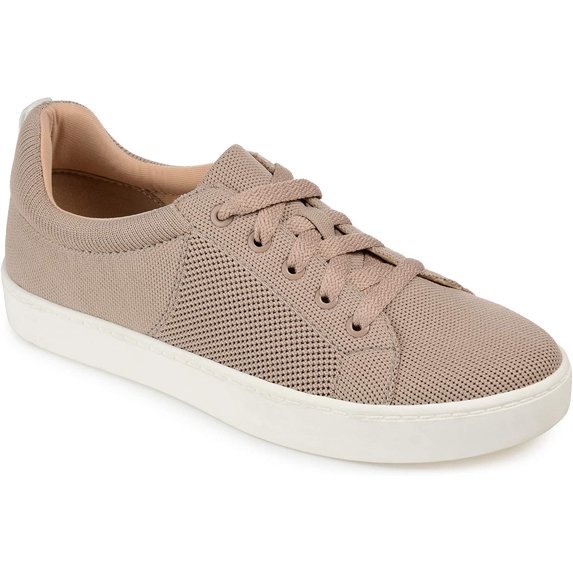 Journee Collection Womens Comfort Foam Kimber Sneakers 6 Wide Tan