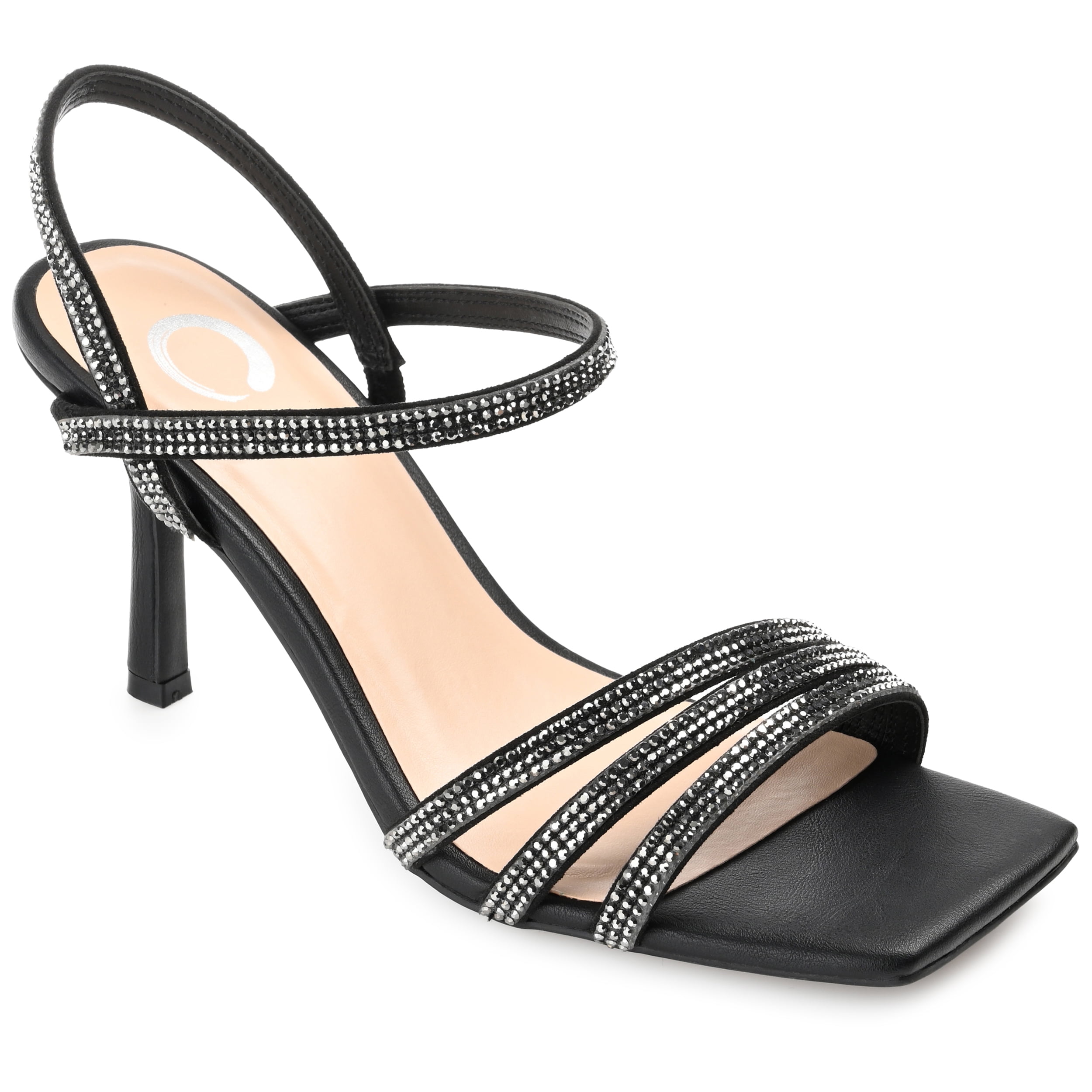 Journee Collection Womens Coraa Tru Comfort Foam Open Toe Mid Stiletto Pumps