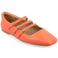 thumbnail image 1 of Journee Collection Womens Darlin Tru Comfort Foam Multi Strap Square Toe Flats, 1 of 7