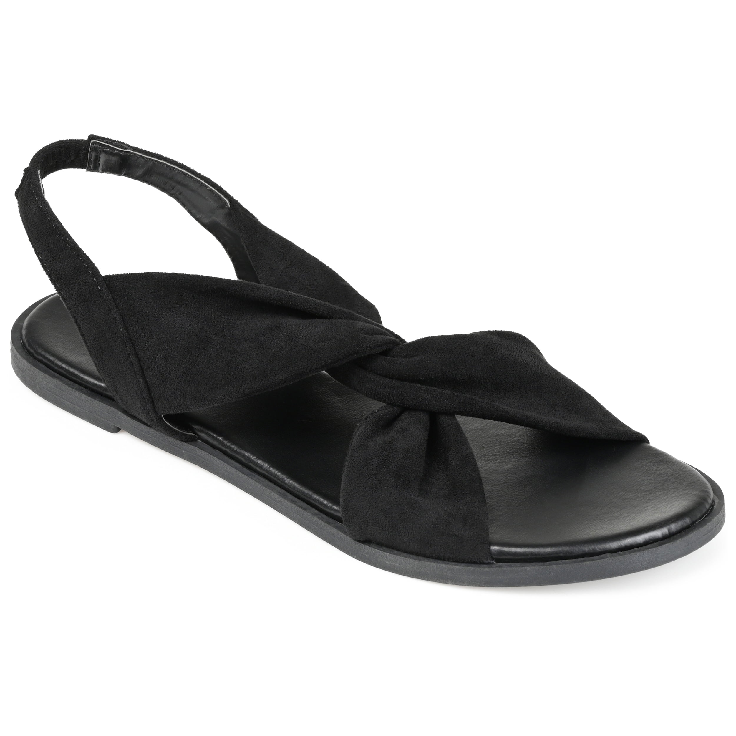 Journee Collection Womens Deleece Tru Comfort Foam Sling Back Low Block Heel Sandals