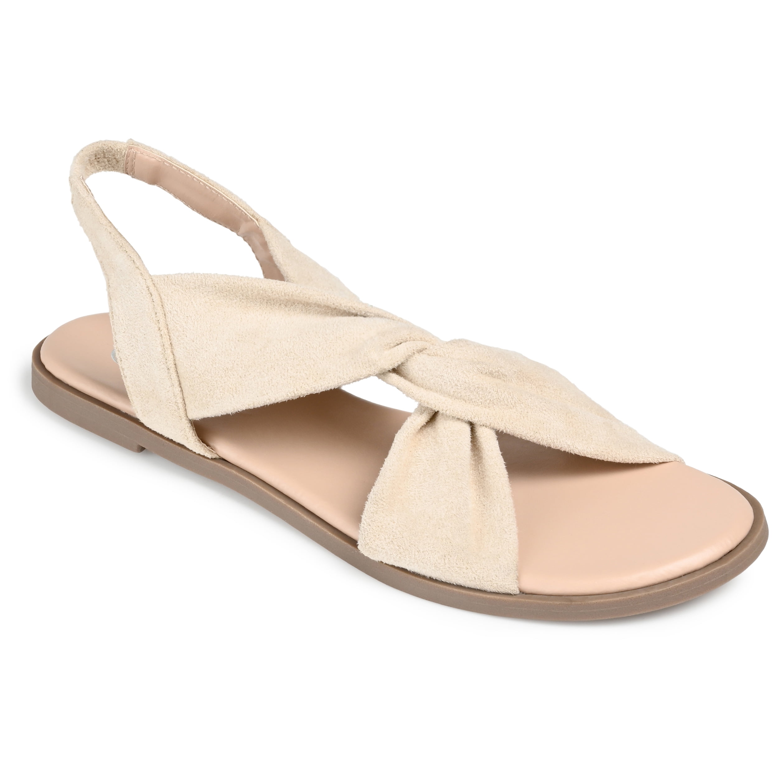Journee Collection Womens Deleece Tru Comfort Foam Sling Back Low Block Heel Sandals