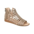 thumbnail image 1 of Journee Women's Delilah Tru Comfort Gladiator Wedge Sandals, Wide Width Available, 1 of 3