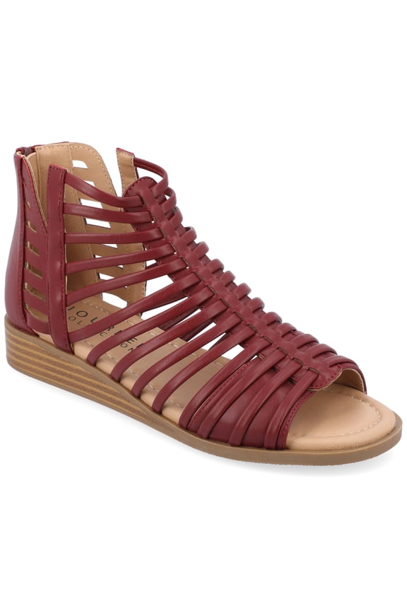 Womens Delilah Gladiator Sliver Wedge Sandals, Widths Available