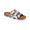 thumbnail image 1 of Journee Collection Womens Desta Faux Leather Buckle Footbed Sandals, 1 of 3
