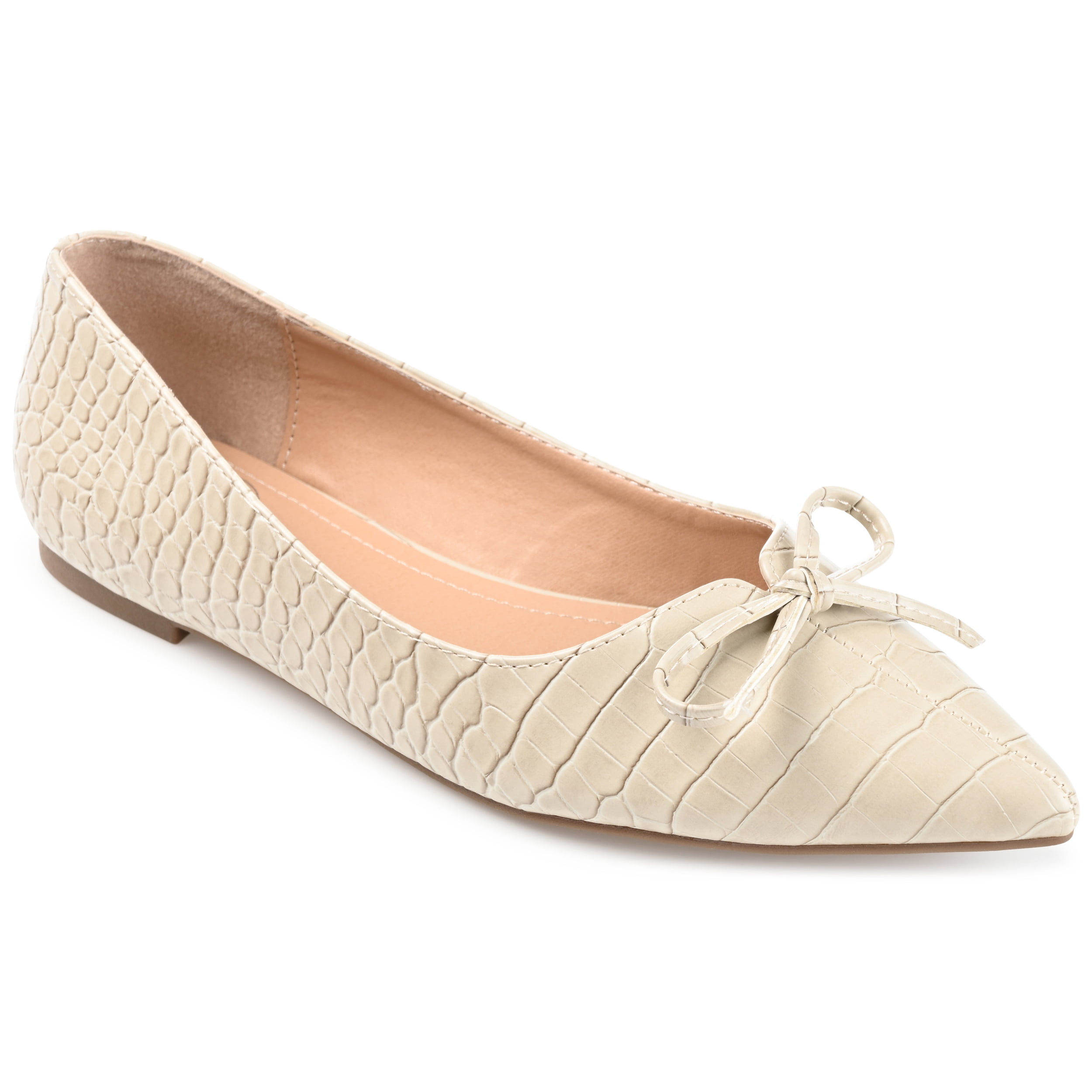 Journee Collection Womens Devalyn Ballet Pointed Toe Slip On Flats