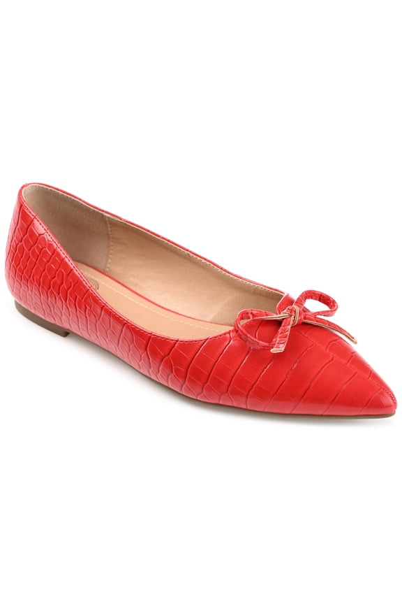 Collection Womens Devalyn Ballet Pointed Toe Slip On Flats