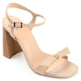 thumbnail image 1 of Journee Collection Womens Dianne Tru Comfort Foam Open Square Toe Stacked Heel Sandals, 1 of 6