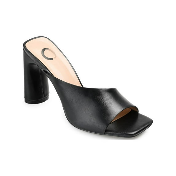 Journee Collection Womens Dola Faux Leather Dressy Heels