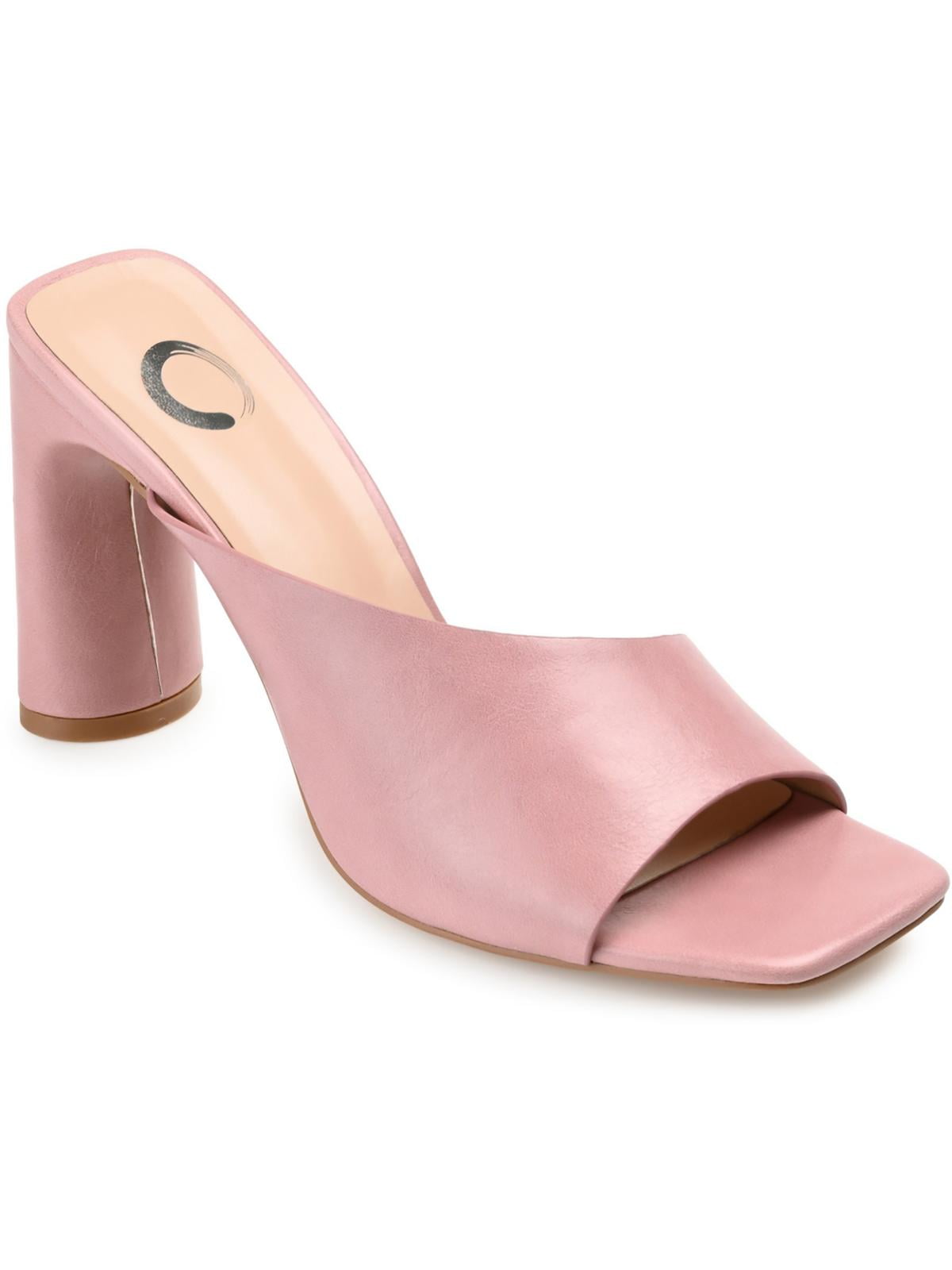 Journee Collection Womens Dola Faux Leather Dressy Heels