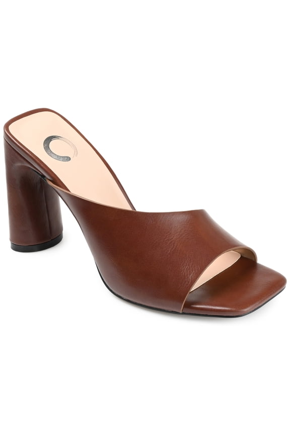 Womens Dola Solid Faux Leather Heels