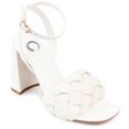 thumbnail image 1 of Journee Collection Womens Dua Tru Comfort Foam Pearl Accents Block Heel Sandals, 1 of 6