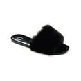 thumbnail image 1 of Journee Collection Womens Dusk Faux Fur Slip On Pool Slides, 1 of 1