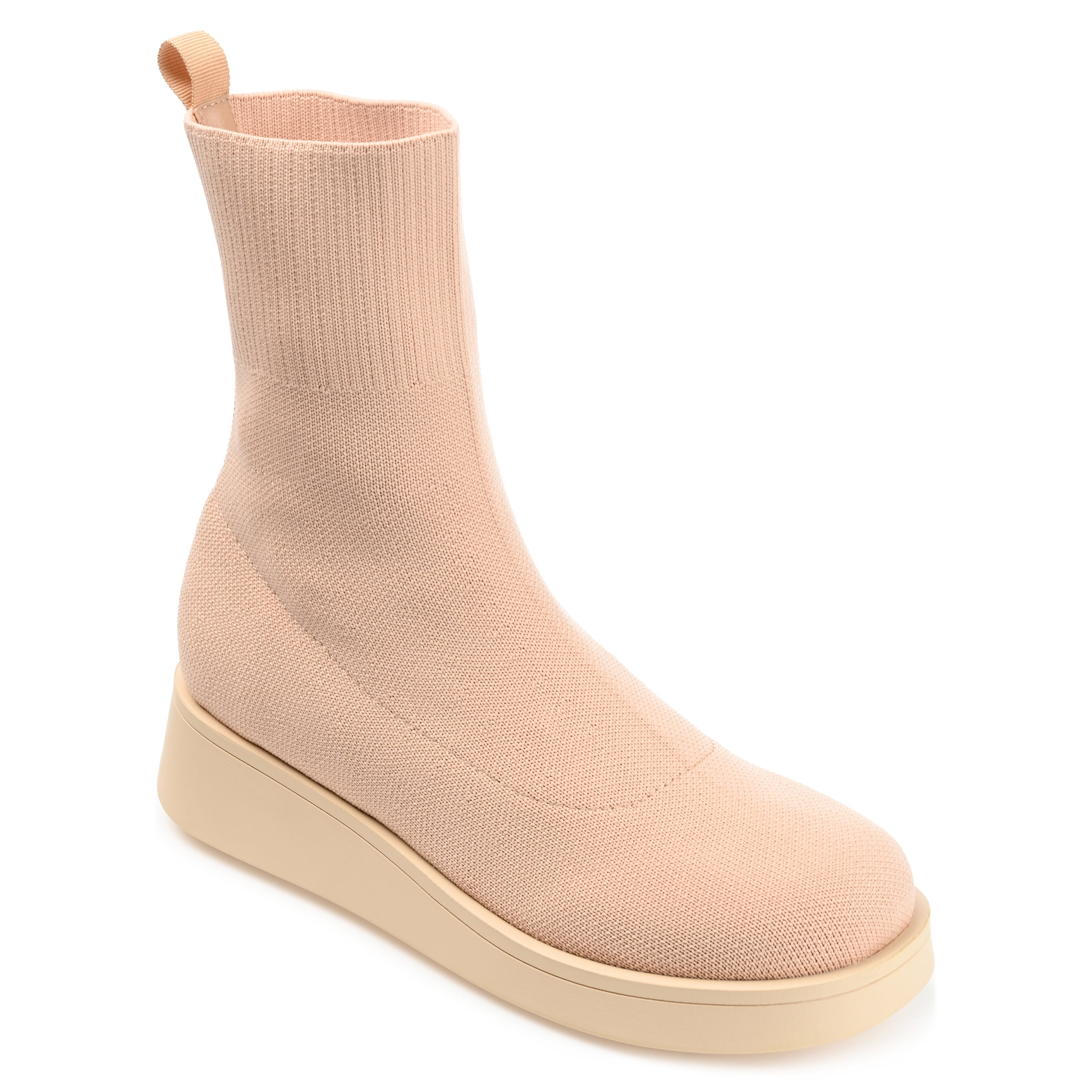 Journee Womens Ebby Pull On Platform Booties