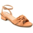 thumbnail image 1 of Journee Collection Womens Edythe Two Tone Low Block Heel Sandals, 1 of 6