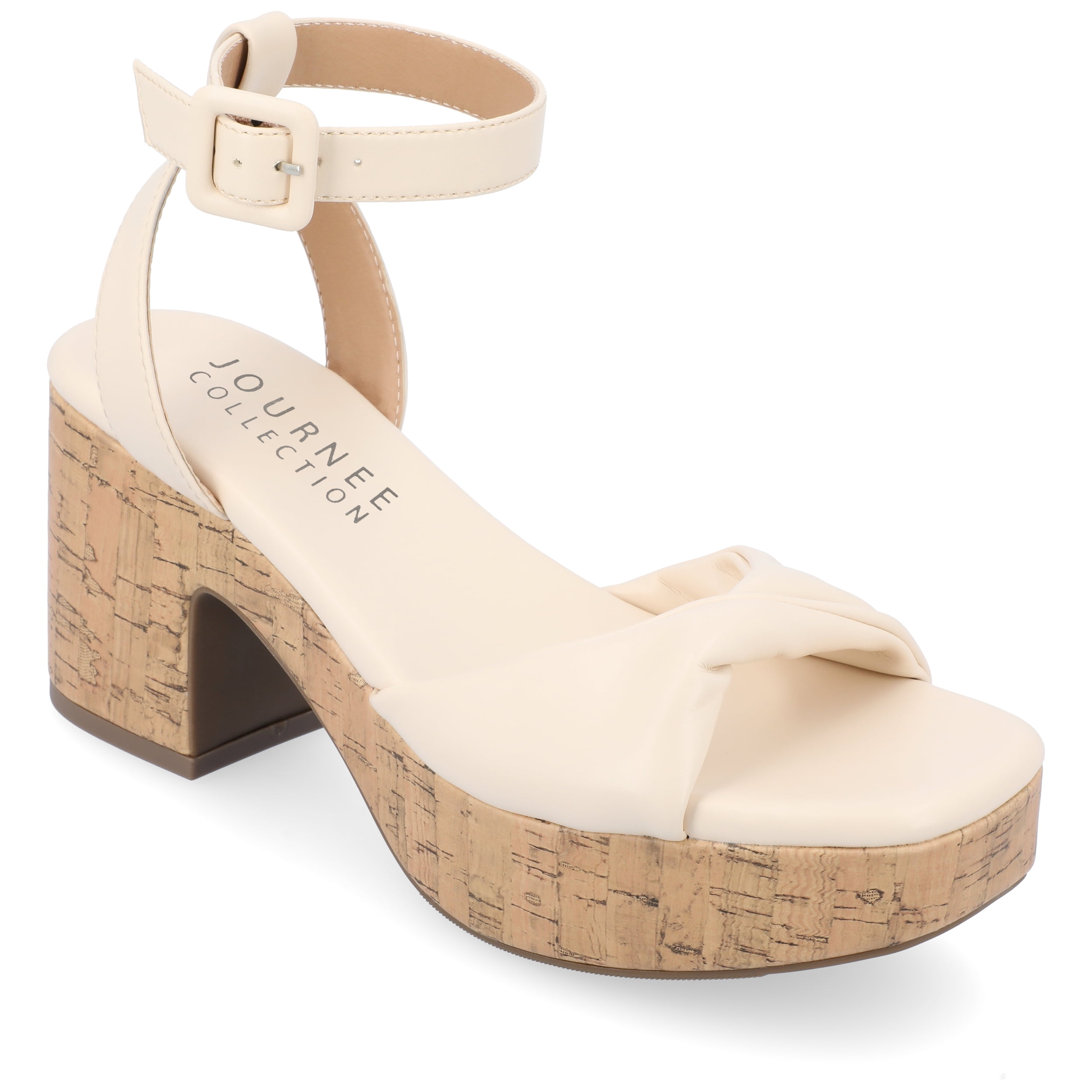 KORKS Womens Mia Strappy Ankle Platform Sandals Walmart