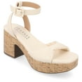 thumbnail image 1 of Journee Collection Womens Eianna Tru Comfort Foam Ankle Strap Platform Sandals, 1 of 6