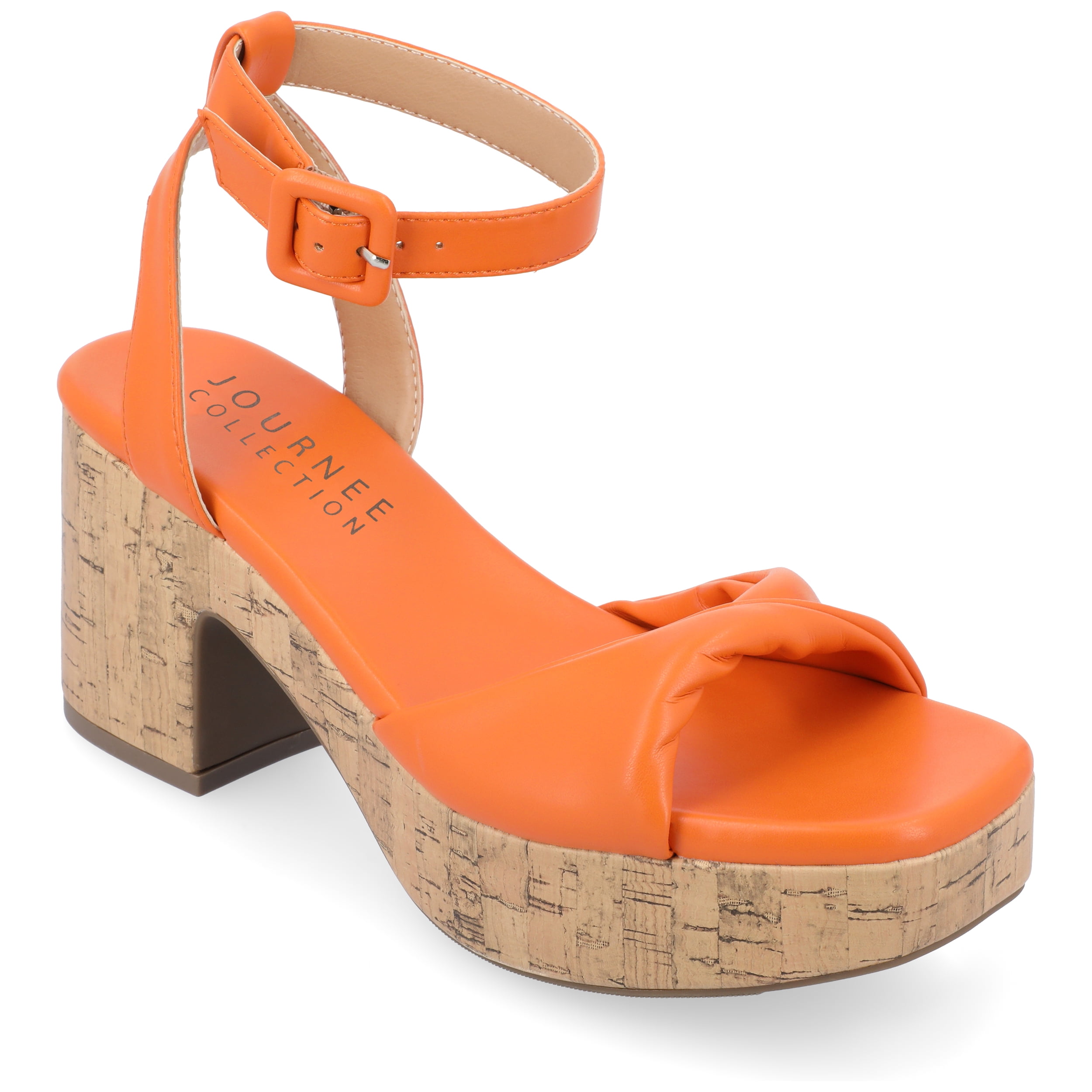 Journee Collection Womens Eianna Tru Comfort Foam Ankle Strap Platform Sandals