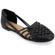 Womens Ekko Slip On Round Toe Flat Sandals, Widths Available