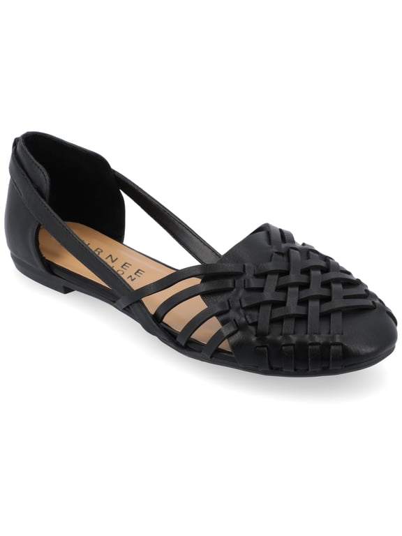 Womens Ekko Slip On Round Toe Flat Sandals, Widths Available