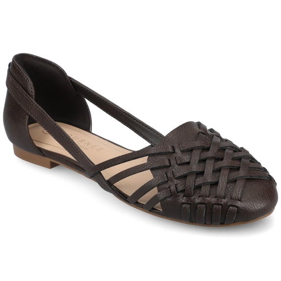 Journee Womens Ekko Slip On Round Toe Flat Sandals, Widths Available
