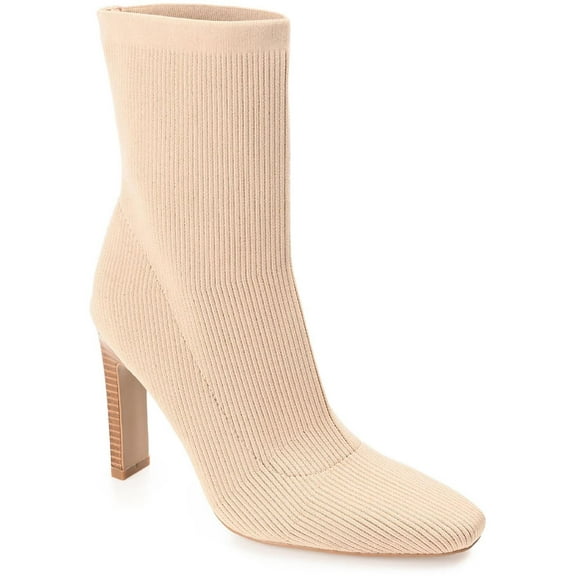 Journee Collection Womens Elissa Stacked Heel Pull on Ankle Boots