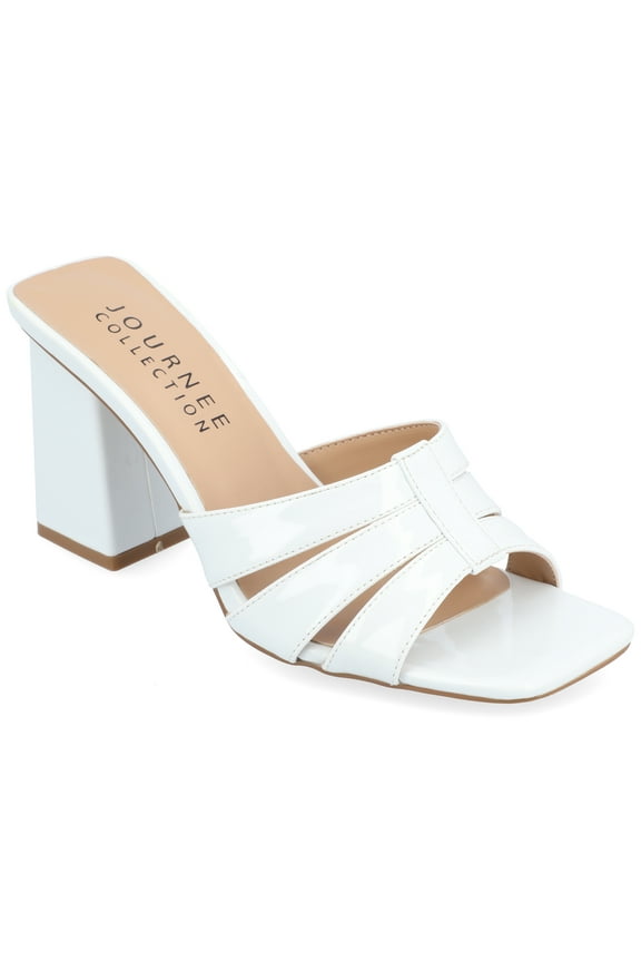 Collection Womens Ellington Inset Covered Block Heel Slip On Sandals