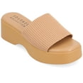 thumbnail image 1 of Journee Collection Womens Emani Tru Comfort Foam Platform Slip On Sandal, 1 of 6