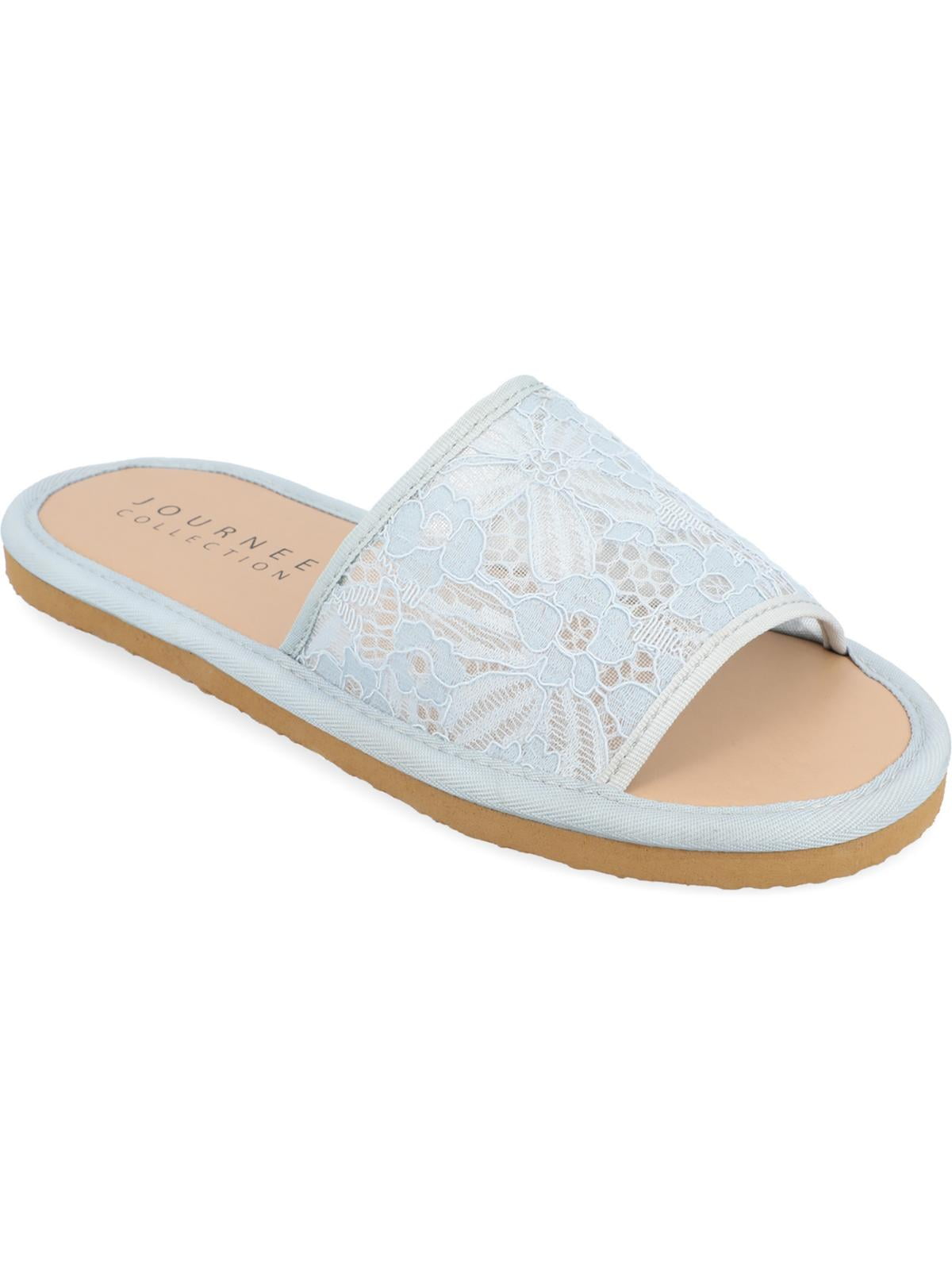 Journee Collection Womens Eniola Tru Comfort Foam Slide Flat Sandals