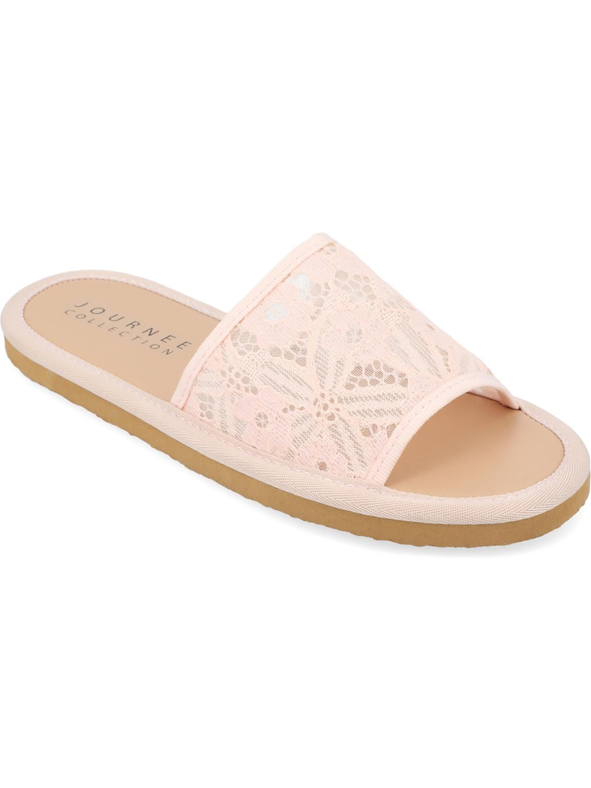 Journee Collection Womens Eniola Tru Comfort Foam Slide Flat Sandals