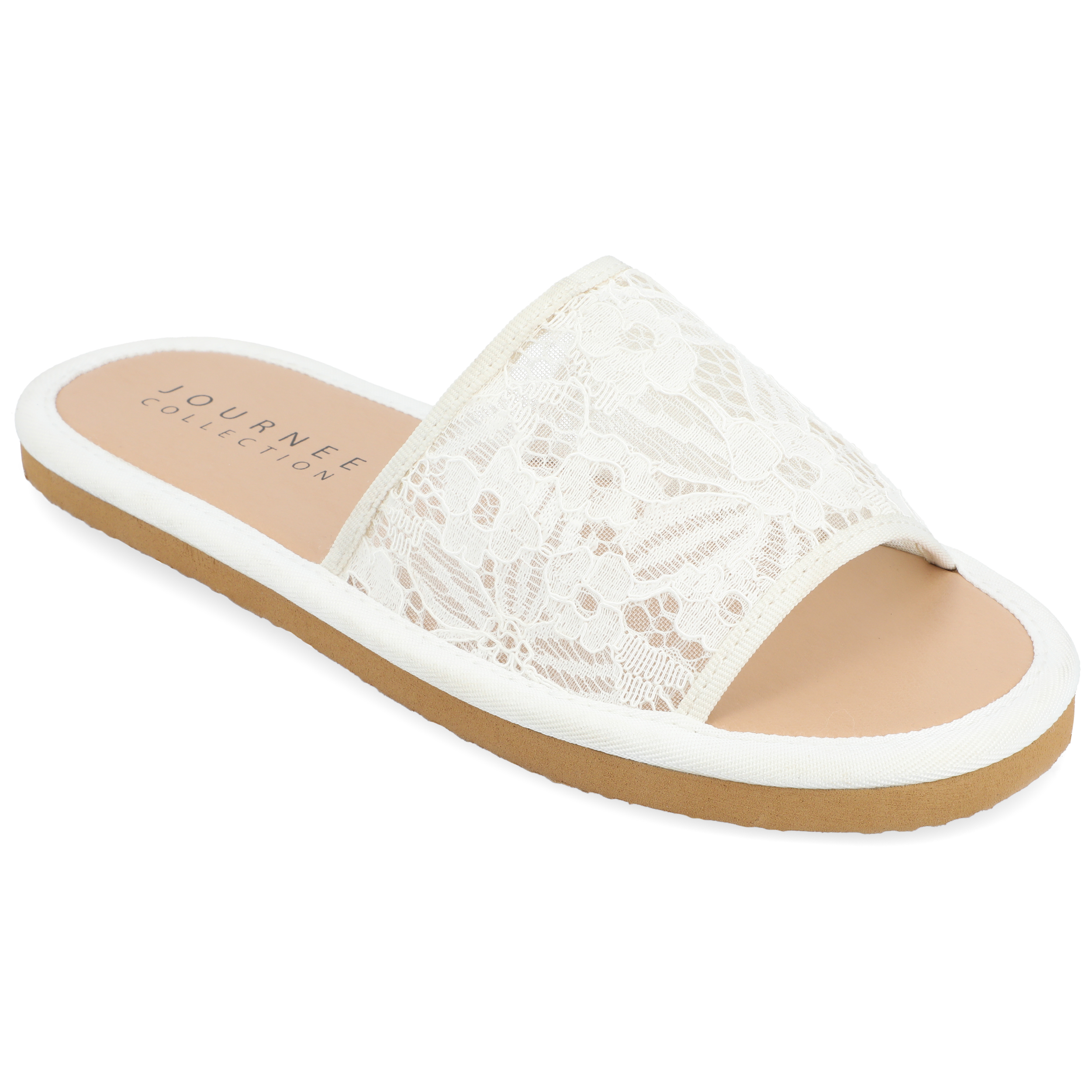 Journee Collection Womens Eniola Tru Comfort Foam Slide Flat Sandals