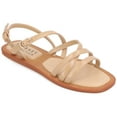 thumbnail image 1 of Journee Collection Womens ENNID Square toe Strappy Flatform Sandals, 1 of 6