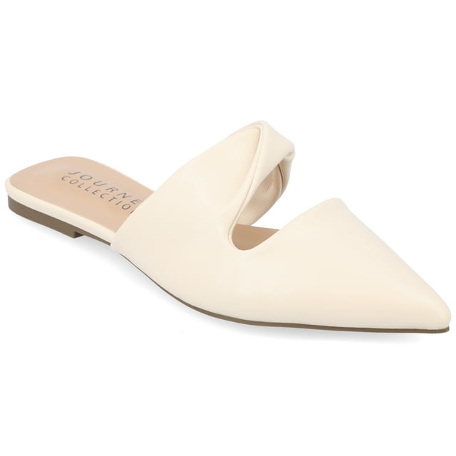 pointed toe mule flats