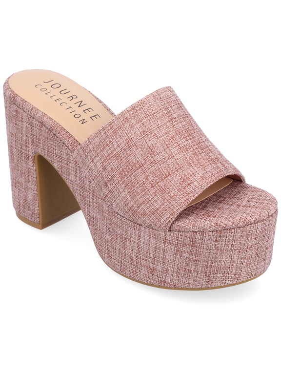 Collection Womens Enyya Tru Comfort Foam Slip On Platform Sandals