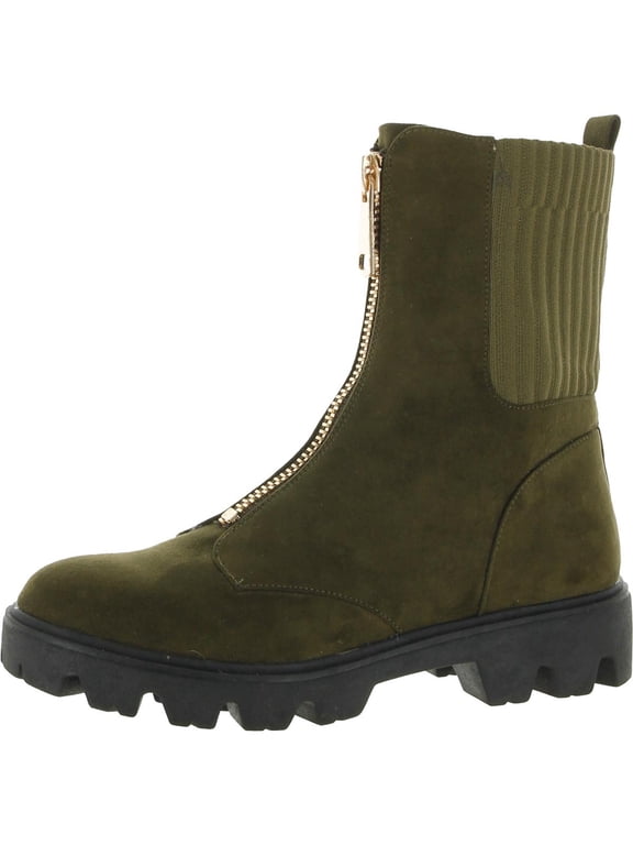 Collection Womens Estee Faux Suede Front Zip Chelsea Boots