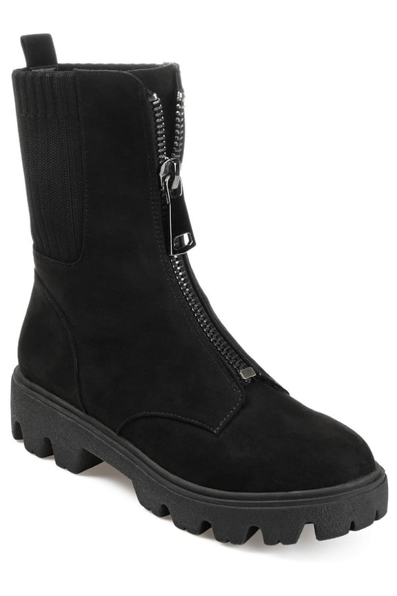 Collection Womens Estee Zipper Lugged Sole Ankle Boots