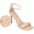 thumbnail image 1 of Journee Womens Everton Open Toe High Stiletto Sandals, 1 of 8