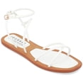 thumbnail image 1 of Journee Collection Womens Farron Tru Comfort Foam Buckle Flat Sandals, 1 of 7