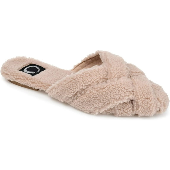Journee Collection Womens Faux Fur Sereena Slipper 8 Pink