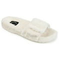 thumbnail image 1 of Journee Womens Shadow Open Toe Faux Fur Slippers, 1 of 9