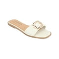 thumbnail image 1 of Journee Collection Womens Faux Leather Dressy Slide Sandals, 1 of 4