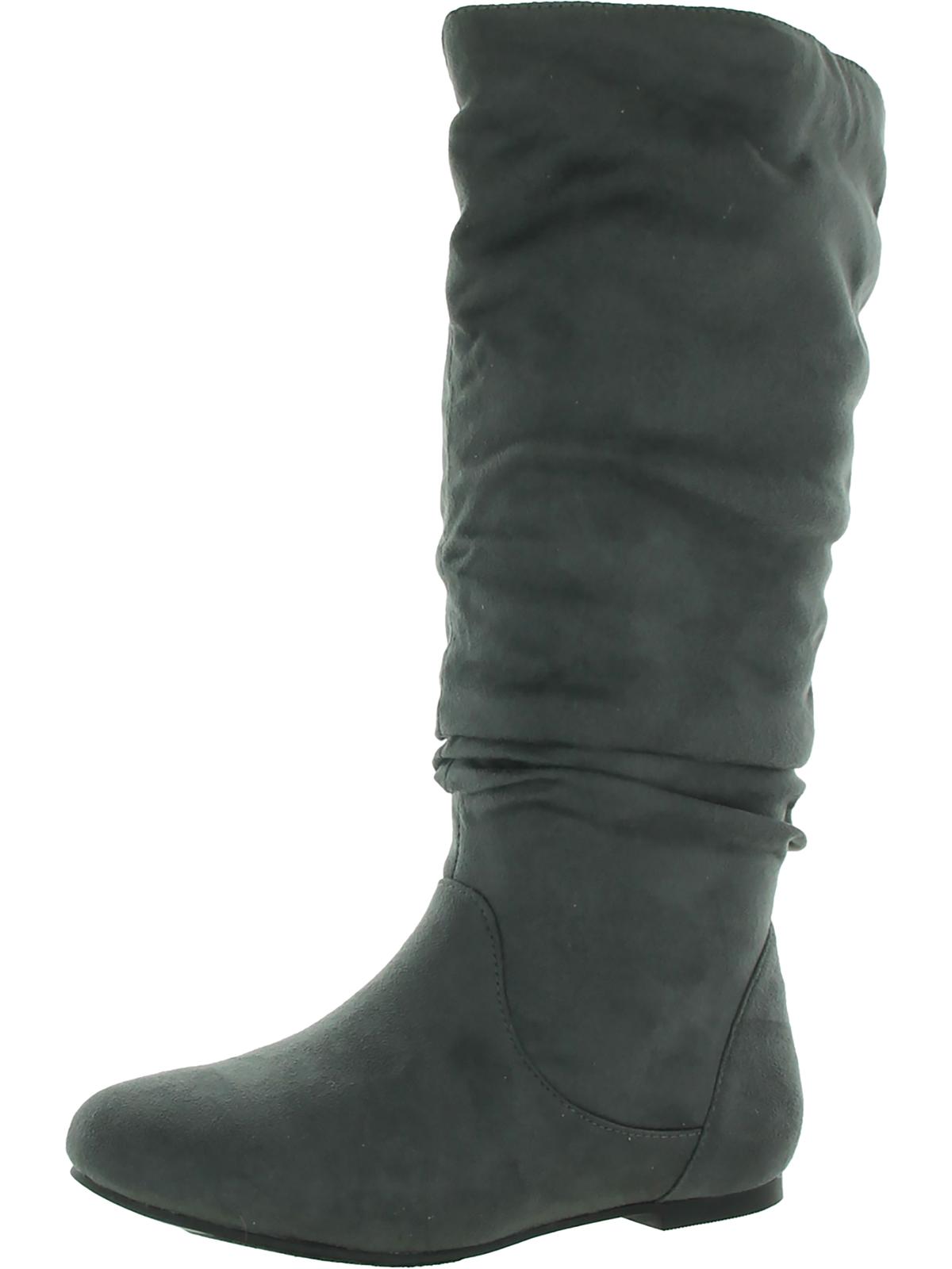 Journee Collection Womens Faux Suede Slouchy MidCalf Boots