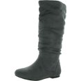 Journee Collection Womens Faux Suede Slouchy MidCalf Boots