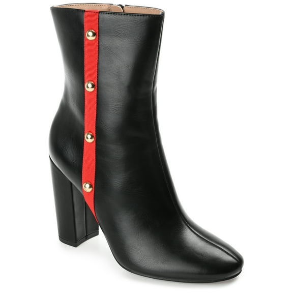 Journee Collection Womens Gaibriel Round Toe Block Heel High Ankle Booties