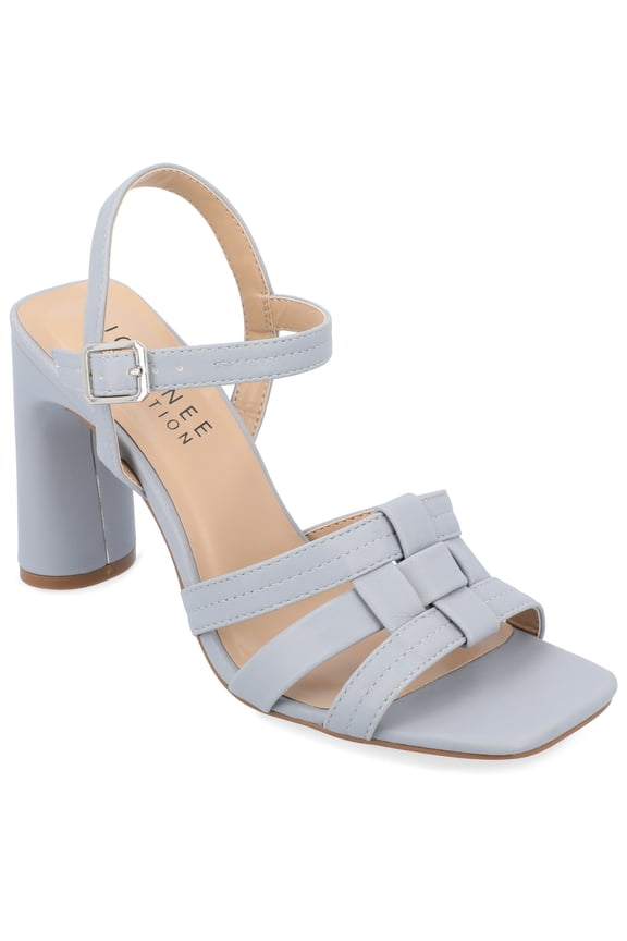 Collection Womens Gibssen Ankle Strap Covered Block Heel Sandals