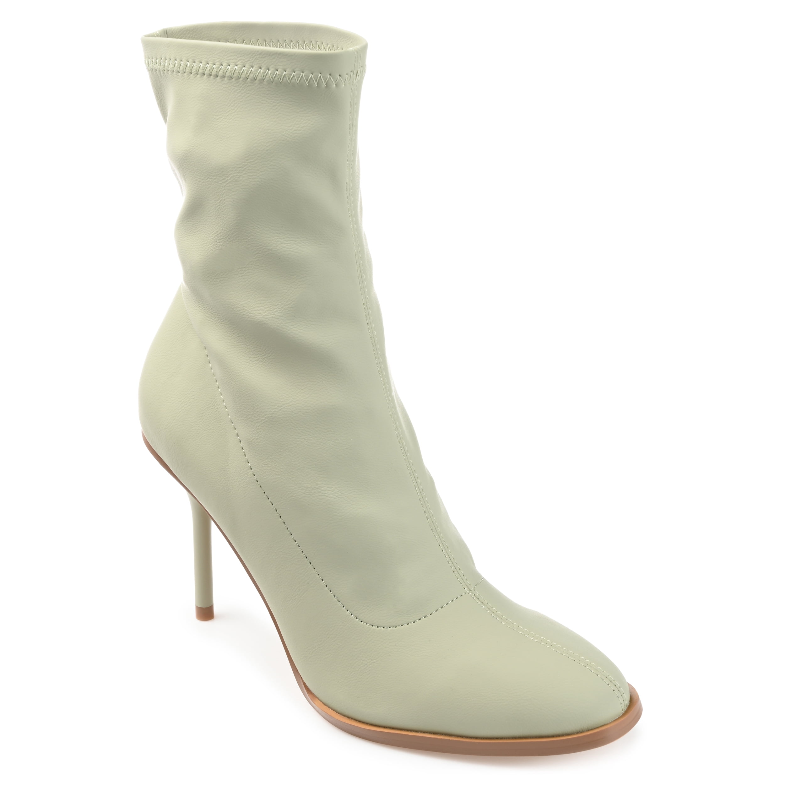 Journee Womens Gizzel Almond Toe Stiletto High Ankle Booties