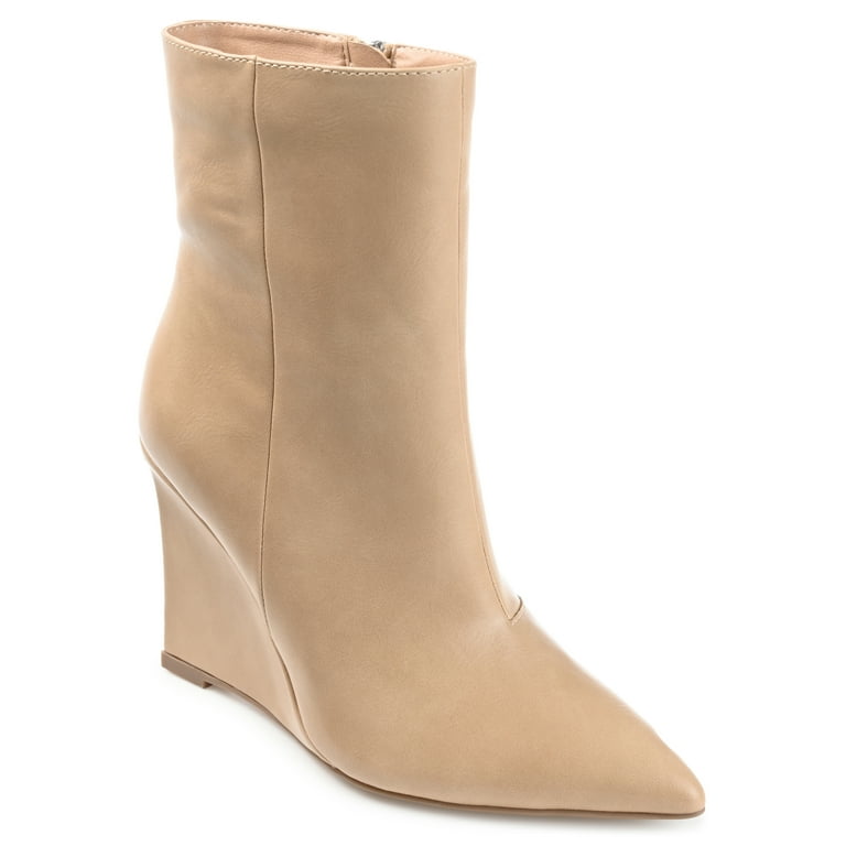 Pointed toe cheap wedge booties