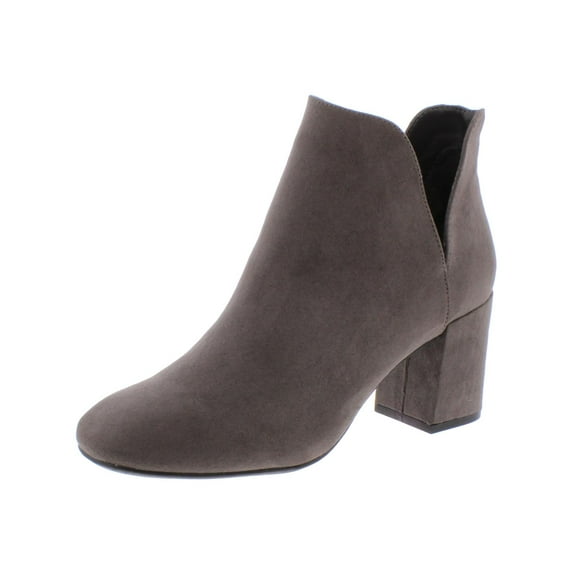 Journee Collection Womens Gwenn Faux Suede Square Toe Booties